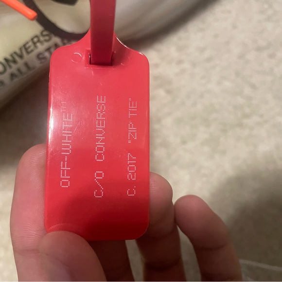 Off White Vulcanized Converse - Picture 4 of 5